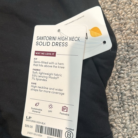 NWT Athleta Petite Santorini High Neck Dress Sz LP - Picture 6 of 7